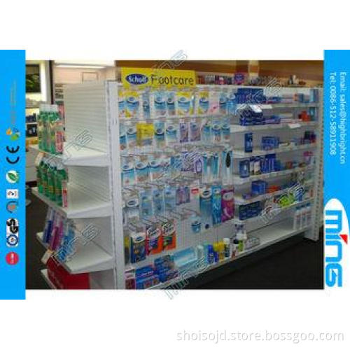 Powder Coated Supermarket Display Shelves Heavy Duty , 100k